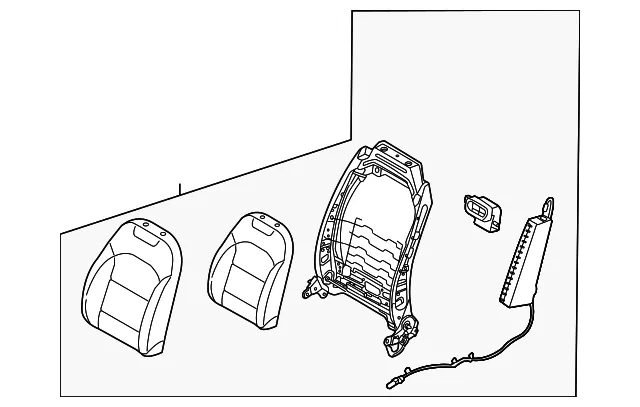 Seat Back Assembly - Kia (88300-ATDC0AUZ)
