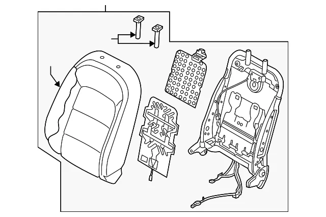 Seat Back Assembly - Kia (88300-B0940KMX)