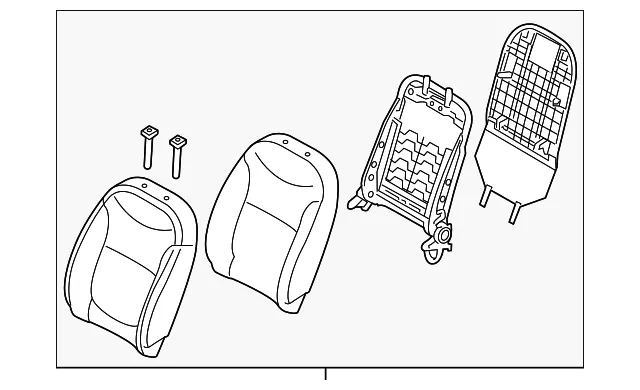 Seat Back Assembly - Kia (88300-B2880KHX)