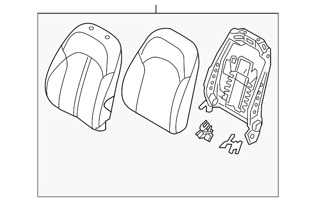 Seat Back Assembly - Kia (88300-D5070A3B)