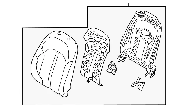 Seat Back Assembly - Kia (88300-D5810JF7)