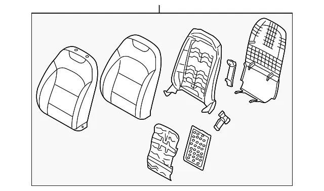 Seat Back Assembly - Kia (88300-G5820DPW)