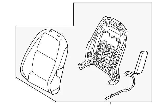 Seat Back Assembly - Kia (88300-H9010SKC)