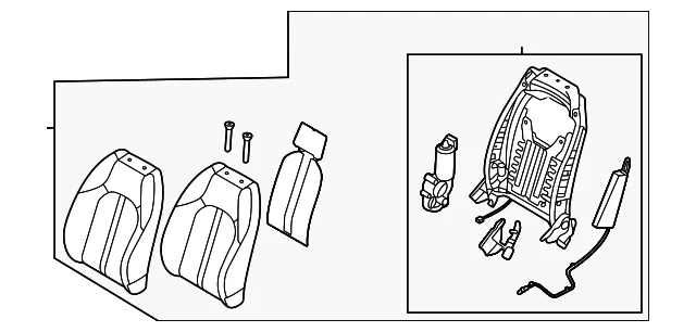 Seat Back Assembly - Kia (88300-L3070HS9)