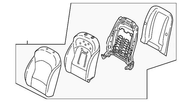 Seat Back Assembly - Kia (88300-M7040B4S)