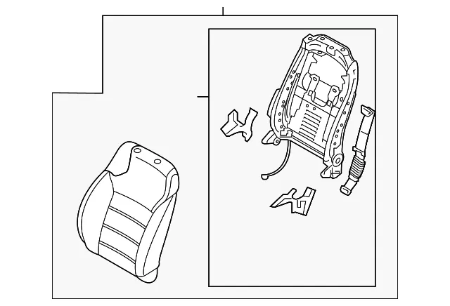 Seat Back Assembly - Kia (88301-C6710C61)