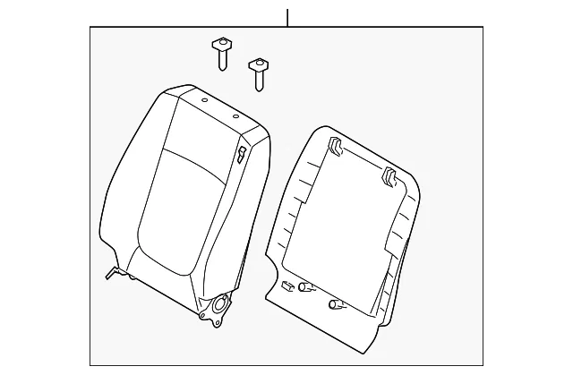 Seat Back Assembly - Driver's Side (LH) - Kia (88303-2F280390)