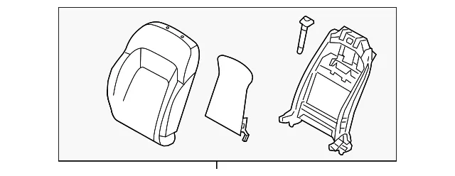 Seat Back Assembly - Kia (88303-3W760EA2)