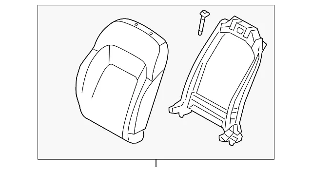 Seat Back Assembly - Kia (88303-3W830ATA)