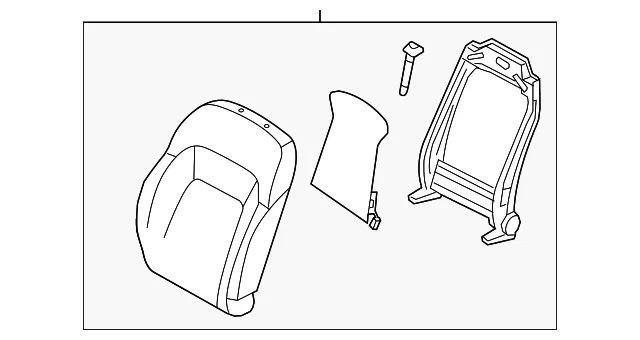 Seat Back Assembly - Kia (88304-3W242EAP)