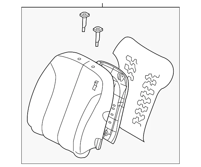 Seat Back Assembly - Kia (88305-2GHB0AG8)