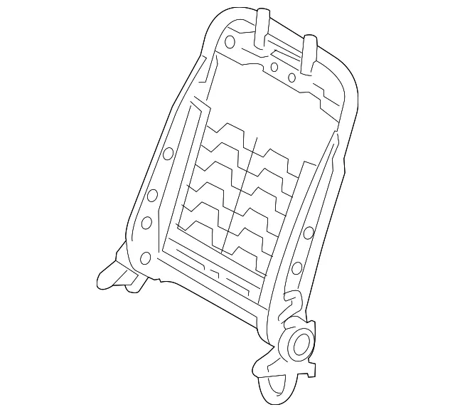 Seat Back Frame - Driver's Side (LH) - Kia (88310-B2080)