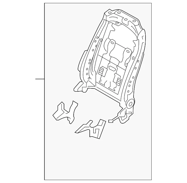 Seat Back Frame - Kia (88310-C6730)
