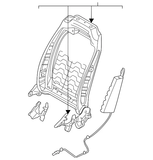 Seat Back Frame - Kia (88310-L3000)