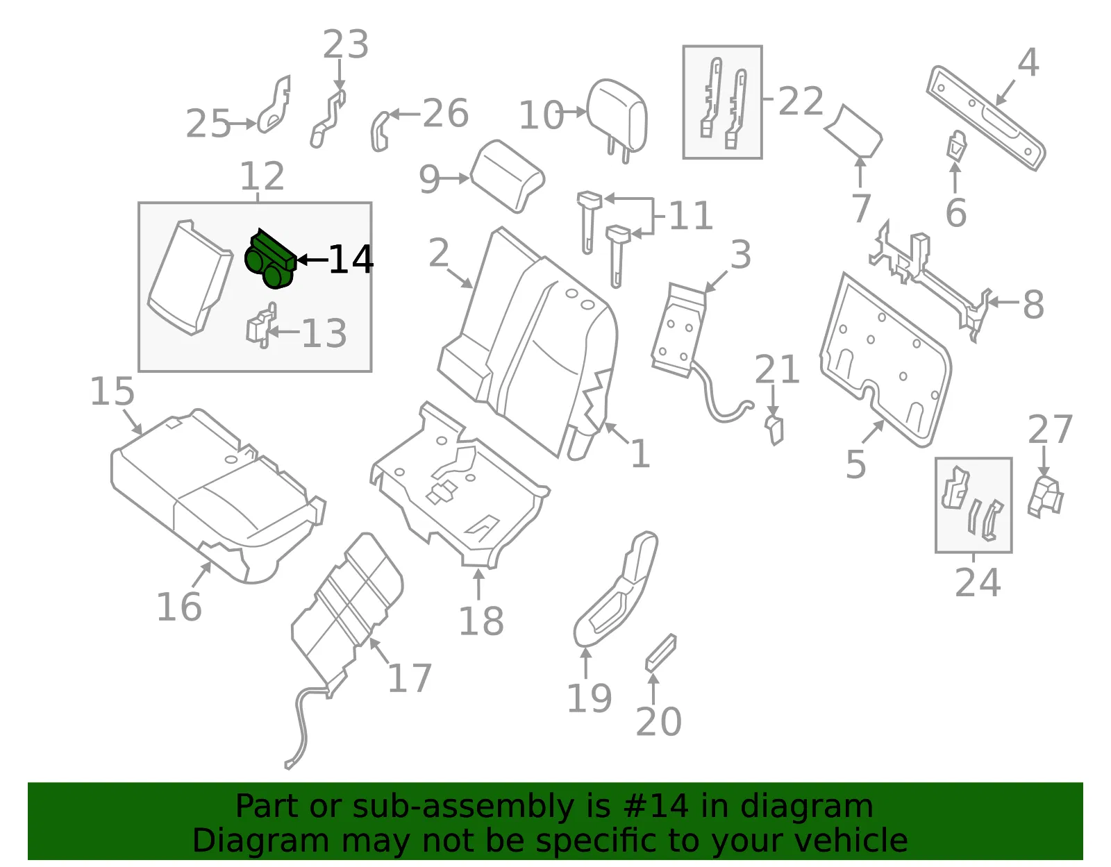 Cup Holder - Nissan (88337-3JA0A) - view 2