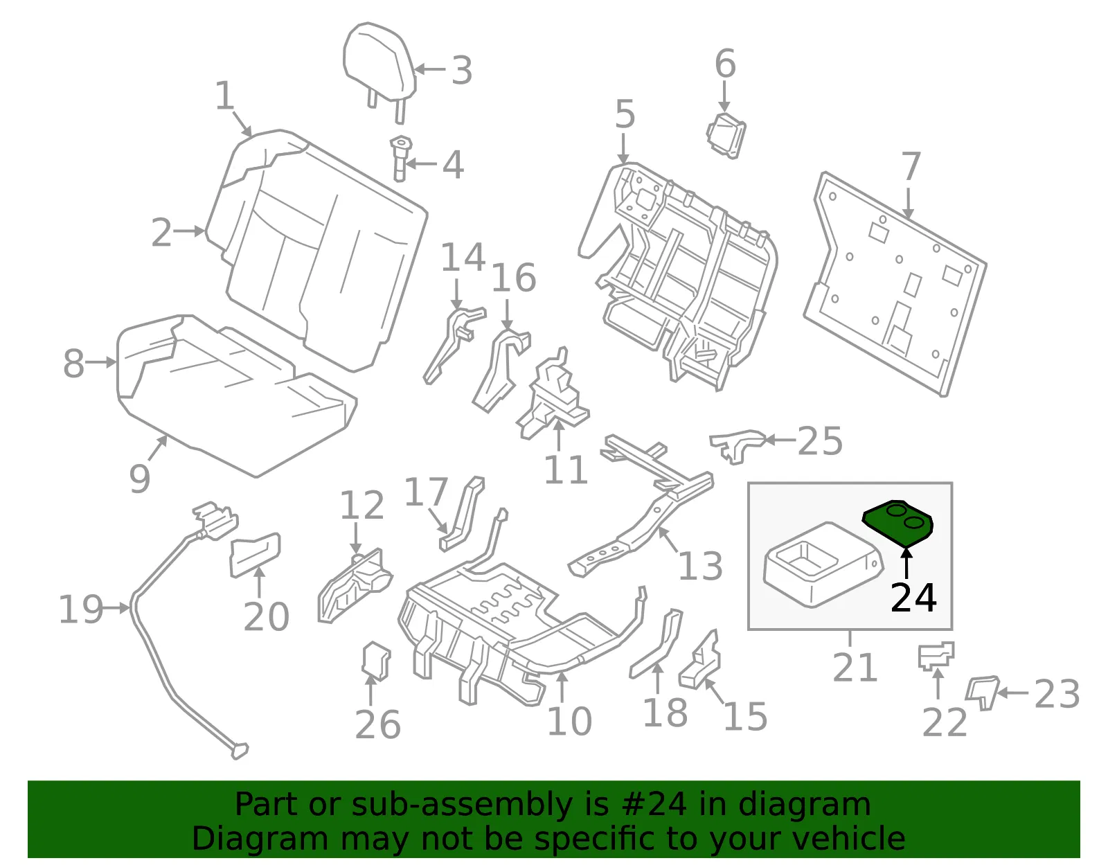Cup Holder - Nissan (88337-5AA1A) - view 2