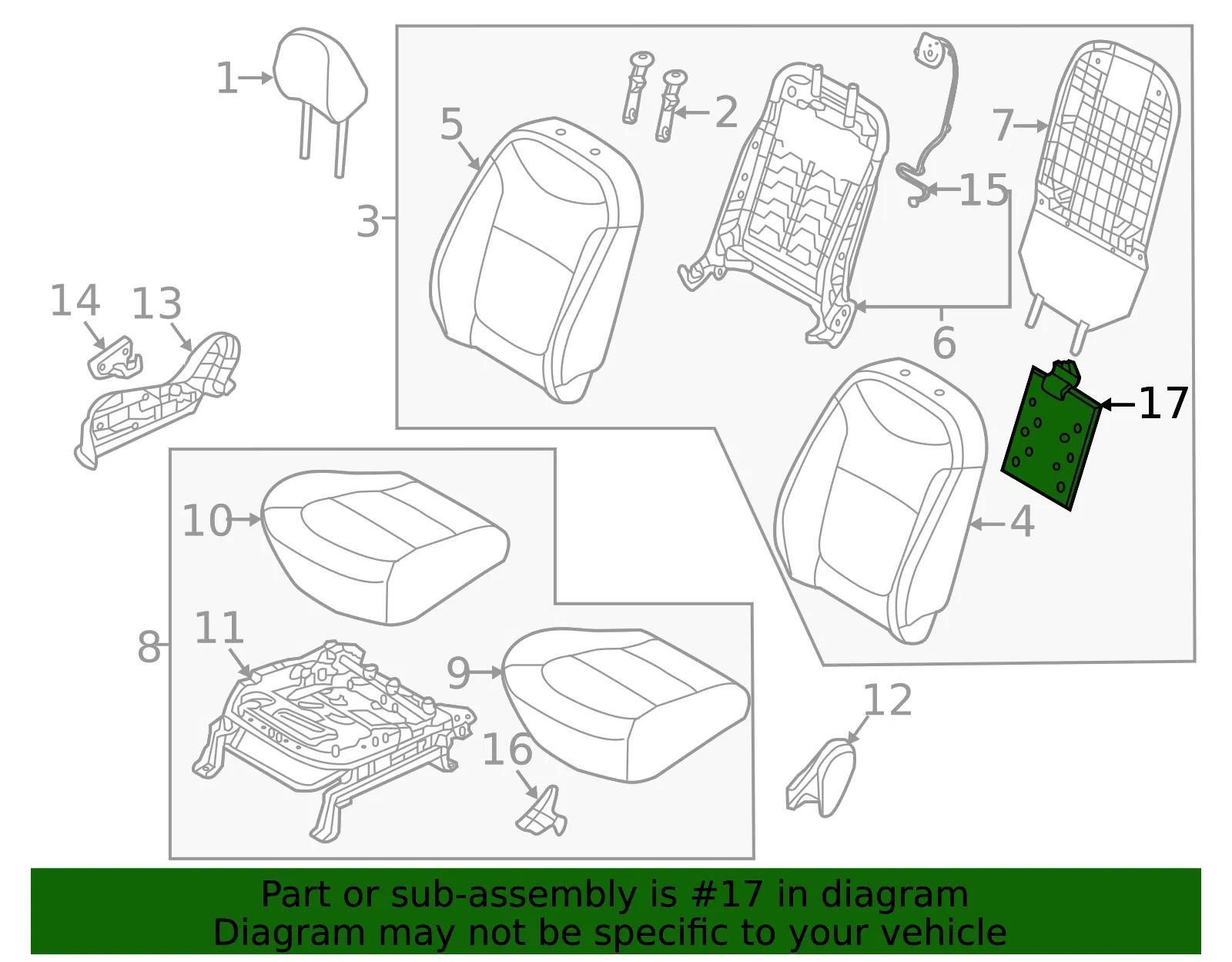Vent Assembly - Kia (88359-B2200) - view 2