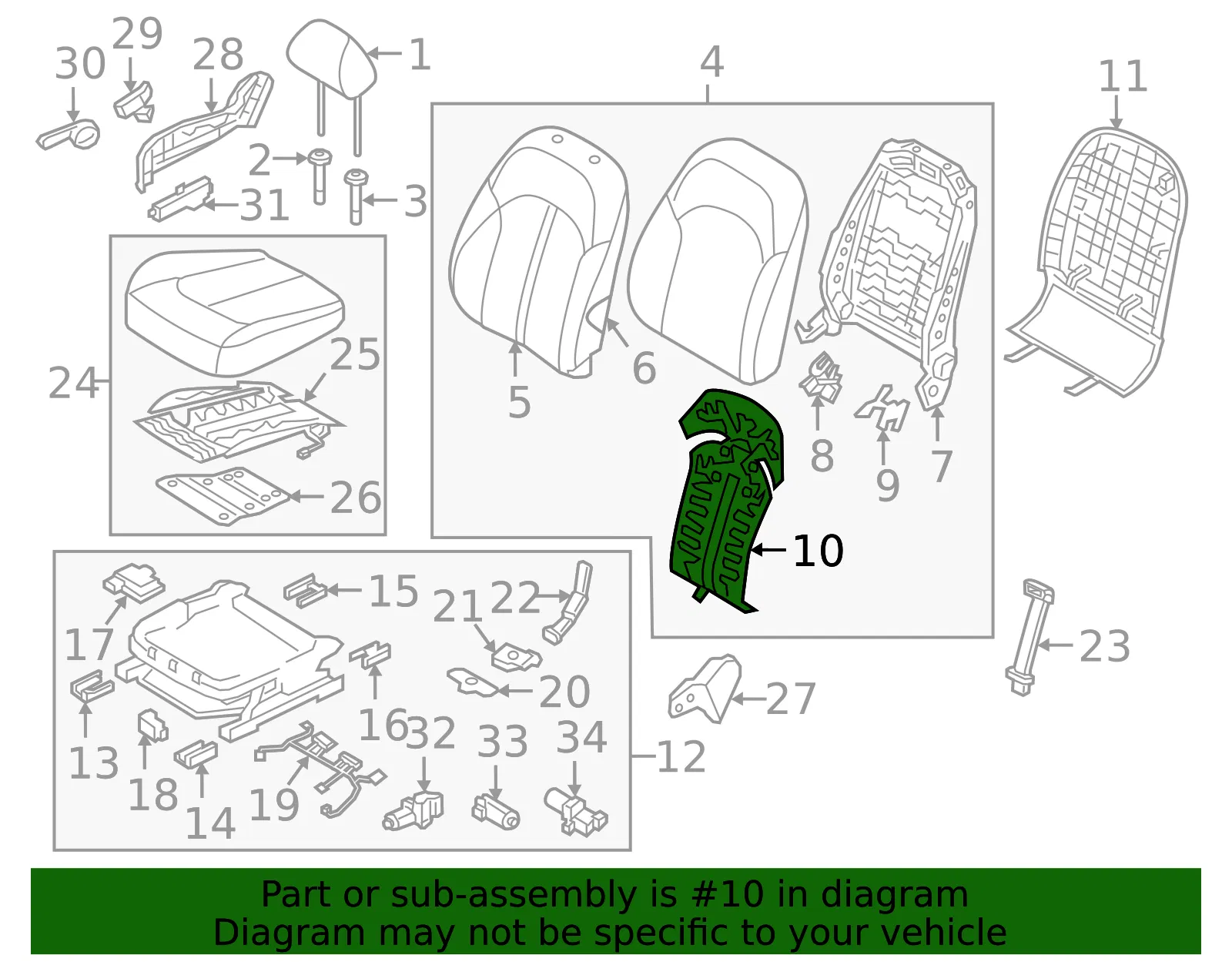 Seat Back Heater - Kia (88360-D4010) - view 2