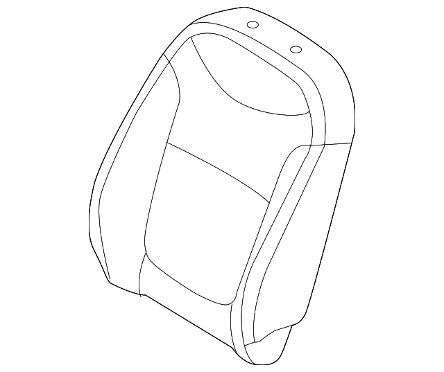 Seat Back Cover - Driver's Side (LH) - Kia (88360-E4030ASW)