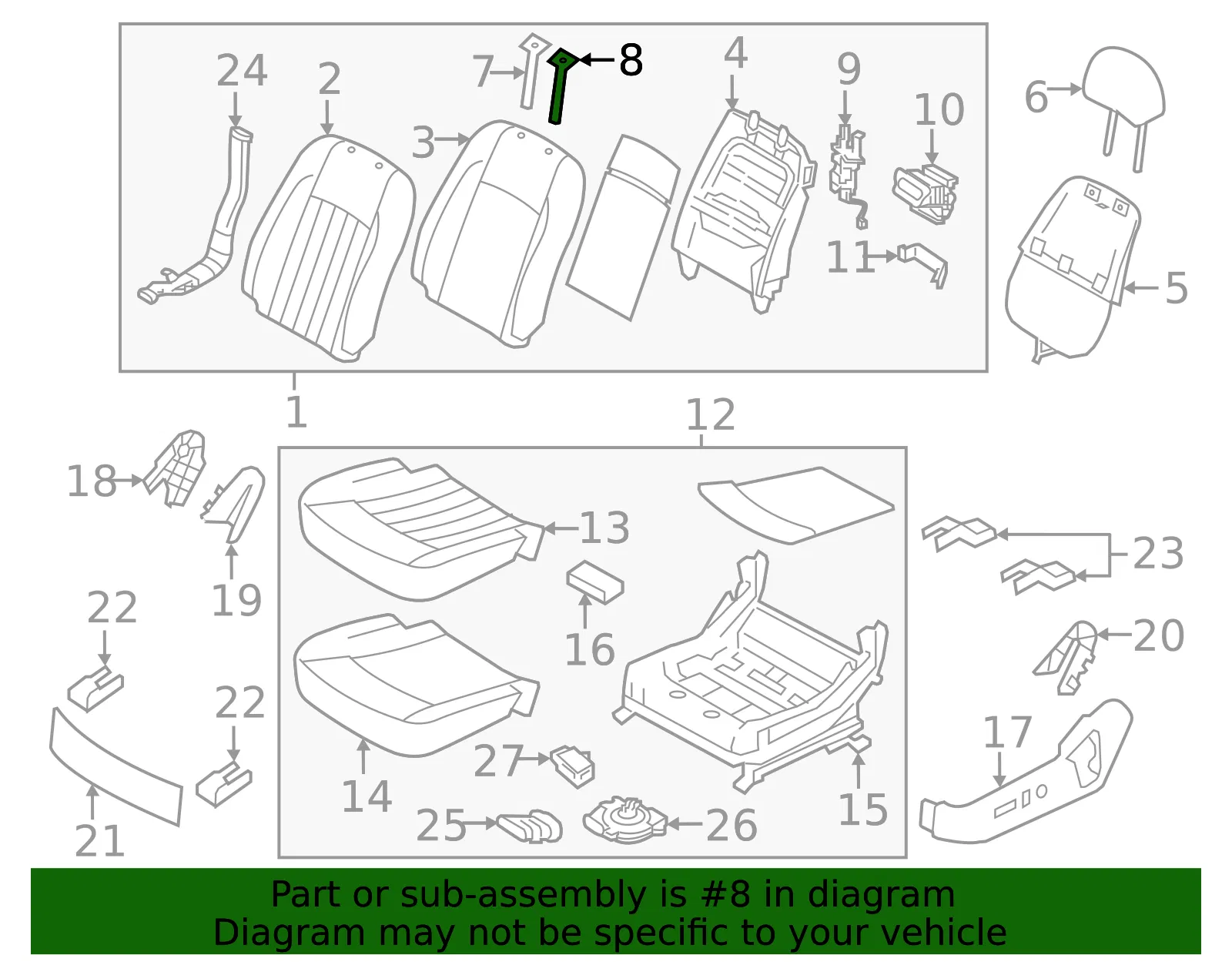 Headrest Guide - Kia (88370-3T000WK) - view 2