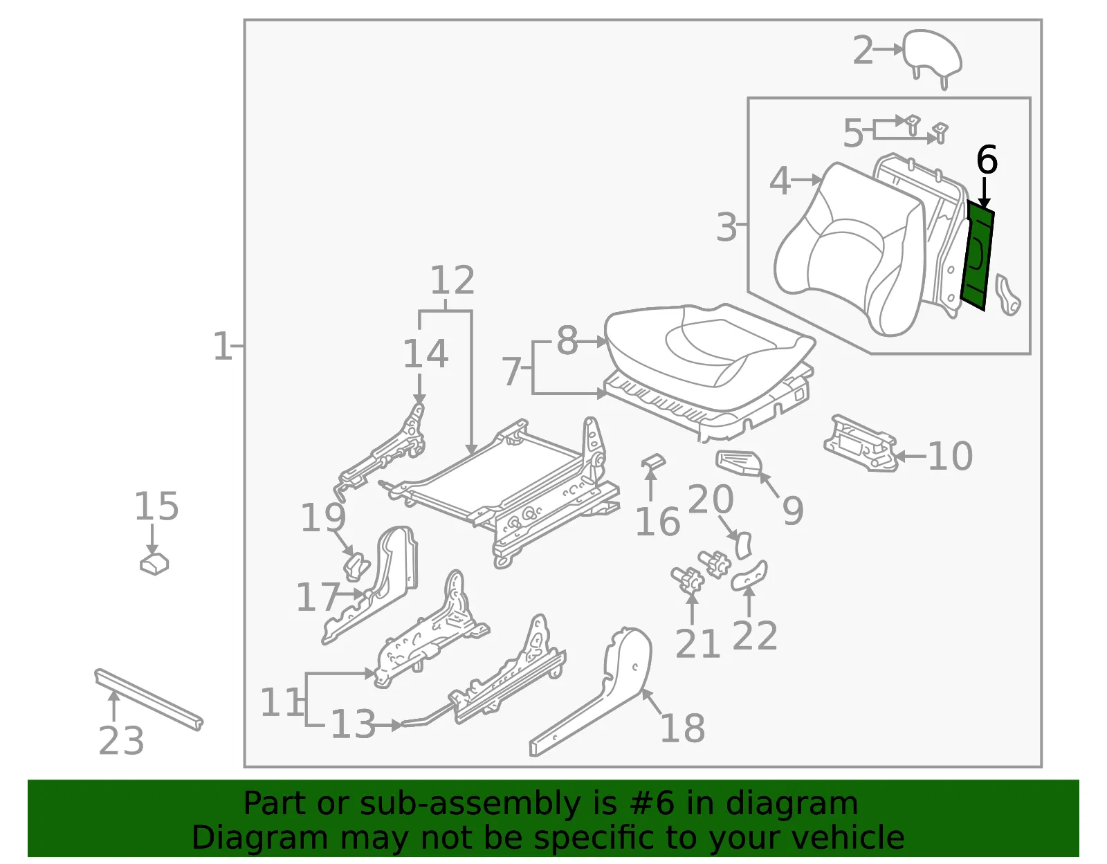 Seat Back Panel - Kia (88390-3C000BTA) - view 2
