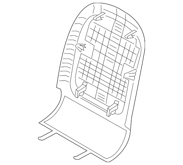 Seat Back Panel - Kia (88390-D4020WK)