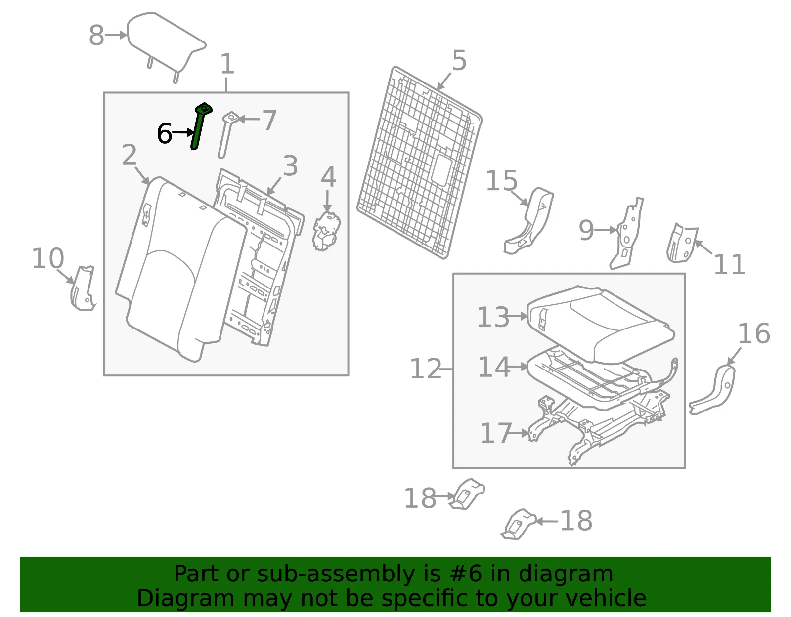 Headrest Guide - Kia (88391-2J000H9) - view 2
