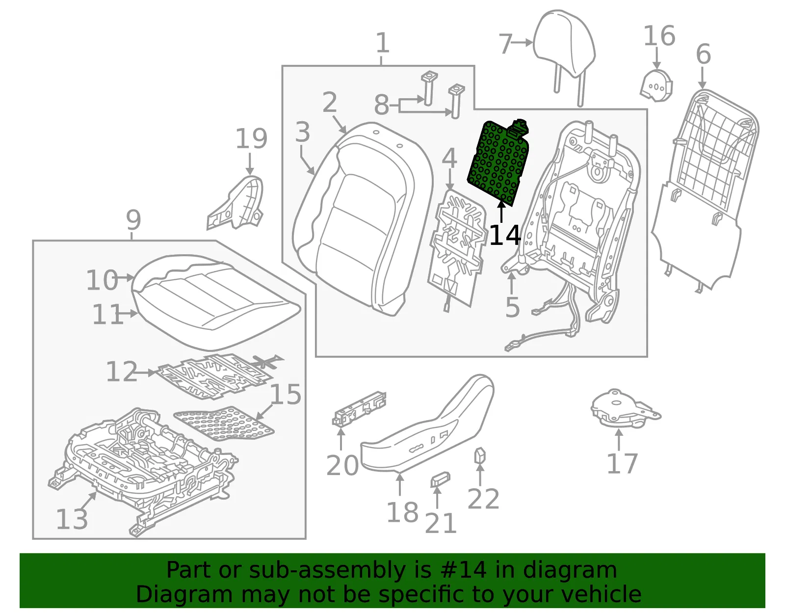Vent Assembly - Kia (88393-A7030) - view 2