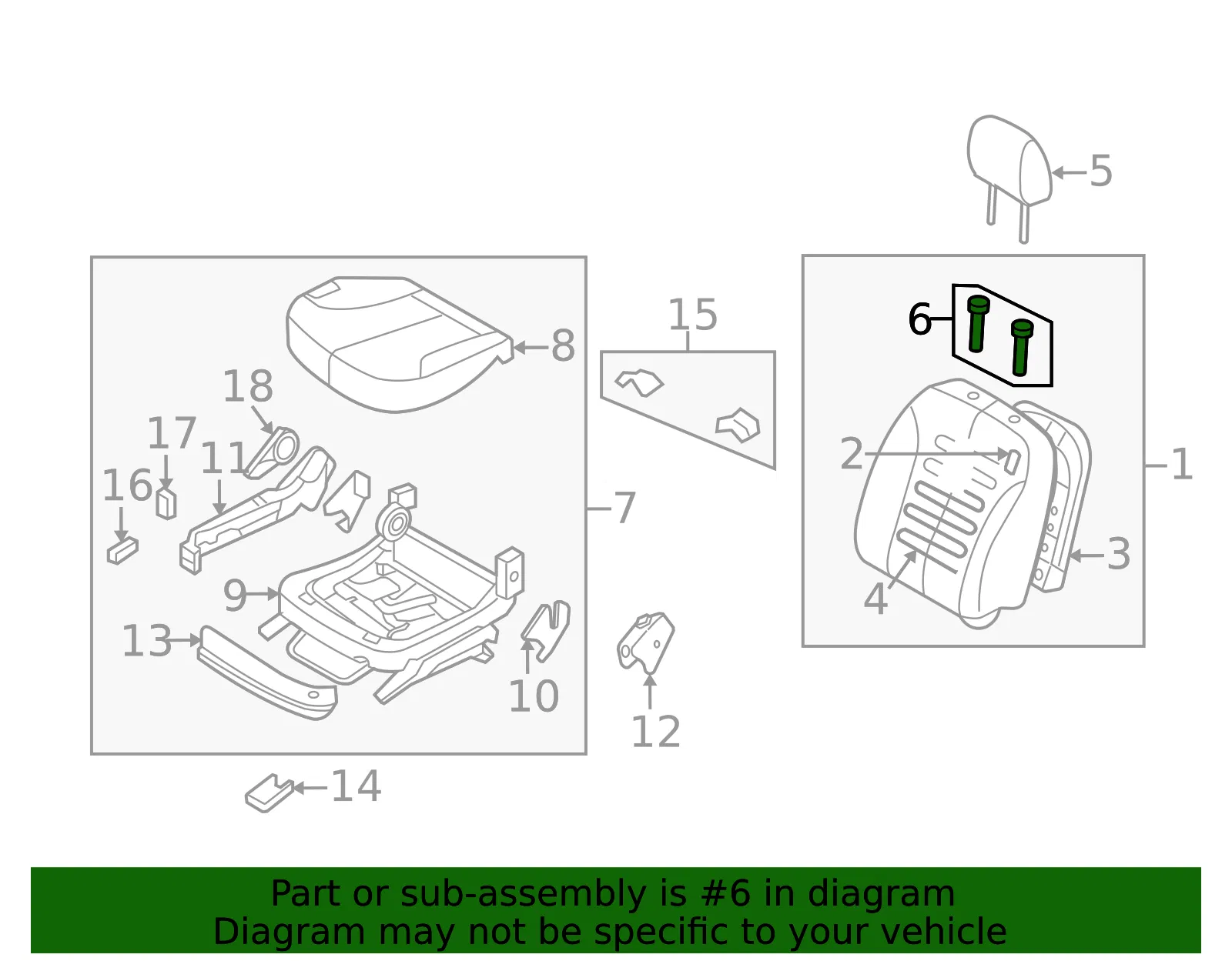 Headrest Guide - Kia (88394-2G010J7) - view 2