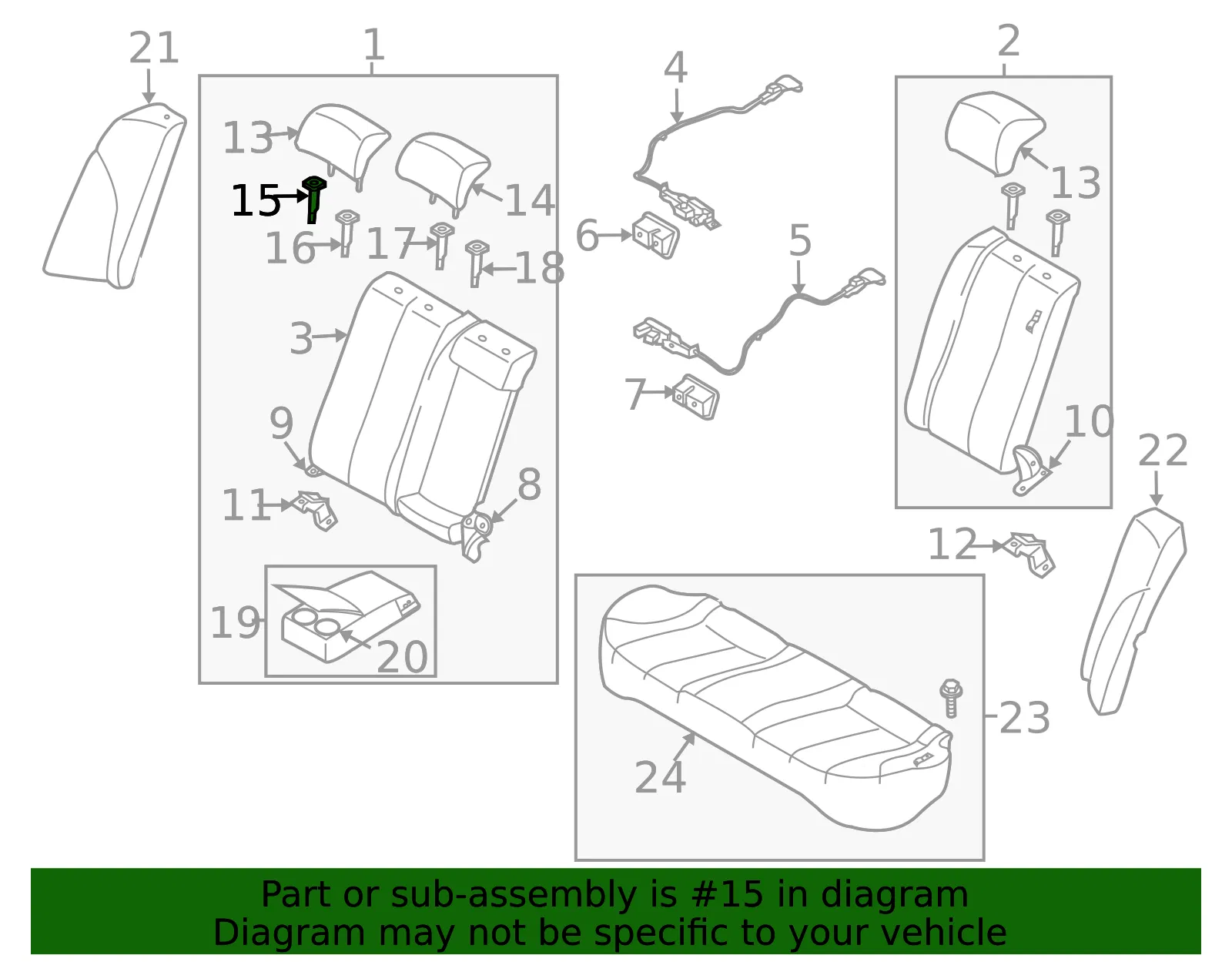 Headrest Guide - Kia (88396-2F000VA) - view 2