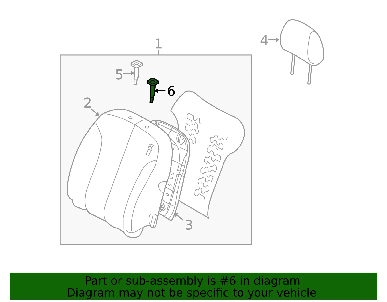 Headrest Guide - Kia (88396-2F100S8) - view 2