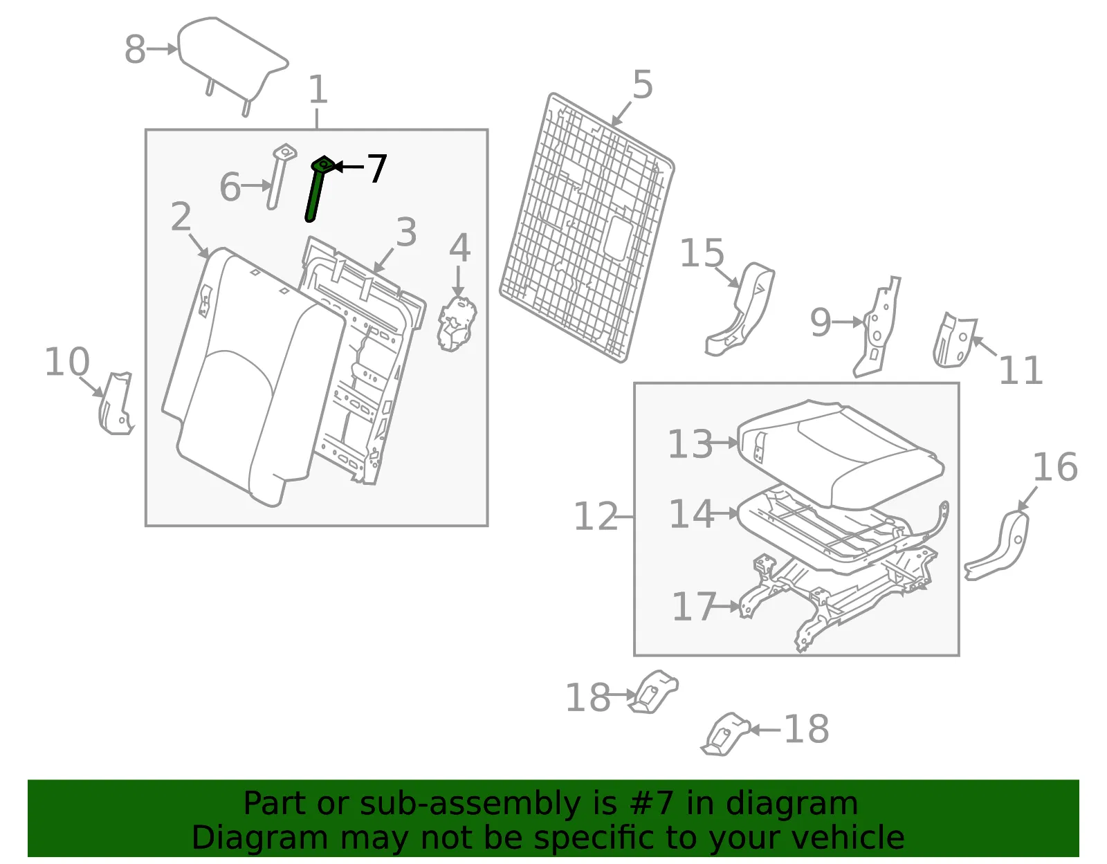 Headrest Guide - Kia (88396-2J000H9) - view 2