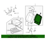 Seat Back Panel - Kia (88397-2F000VA) - view 4