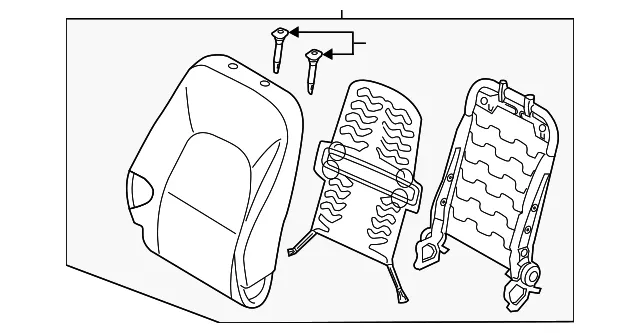 Seat Back Assembly - Kia (88400-1WAW0BB2)