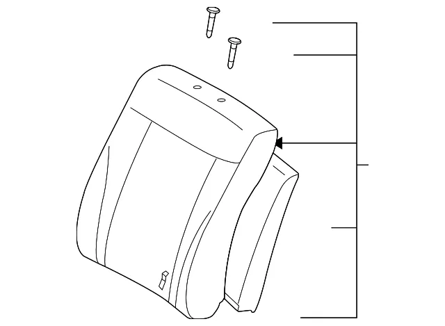 Seat Back Assembly - Kia (88400-3F130GH2)