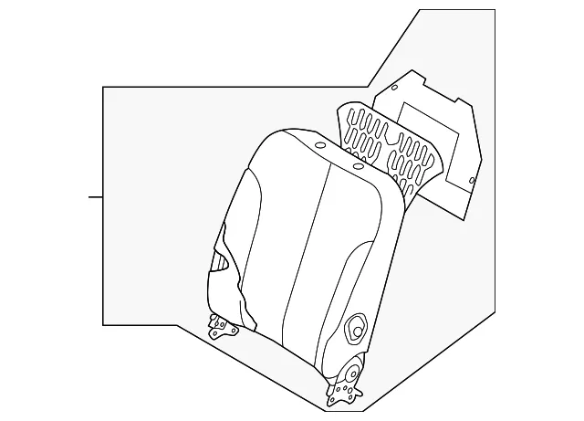 Seat Back Assembly - Kia (88400-4D313AGX)