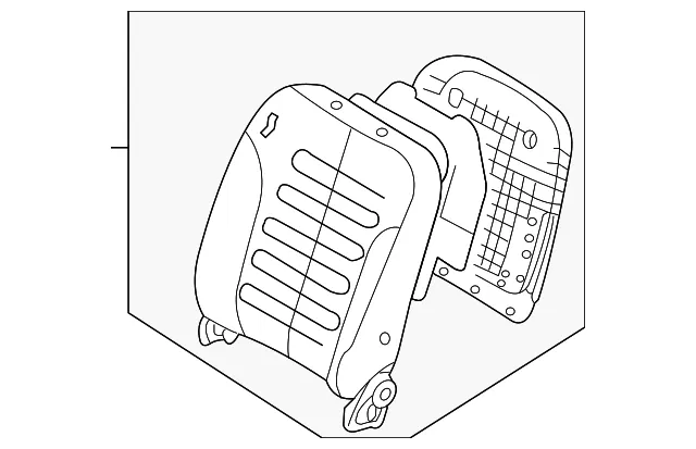 Seat Back Assembly - Kia (88400-4D321CS8)