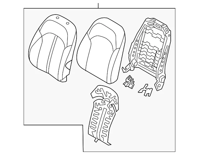 Seat Back Assembly - Kia (88400-A8850HEC)