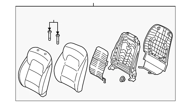Seat Back Assembly - Kia (88400-D9640BGR)
