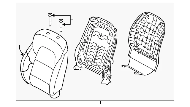 Seat Back Assembly - Kia (88400-D98902AG)