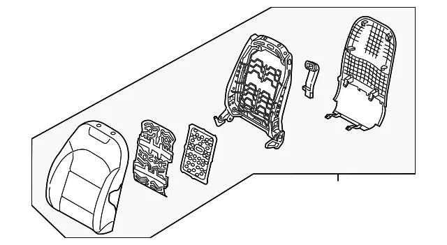 Seat Back Assembly - Passenger Side (RH) - Kia (88400-G5560B33)