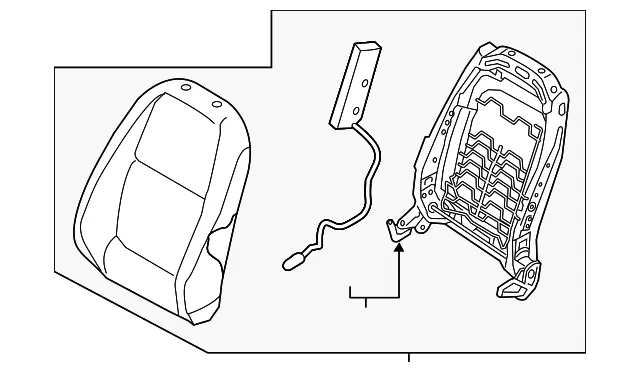 Seat Back Assembly - Kia (88400-H9020SKB)