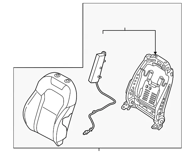 Seat Back Assembly - Kia (88400-J5710CKS)