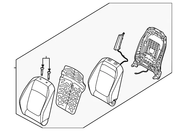 Seat Back Assembly - Kia (88400-Q5250AXA)