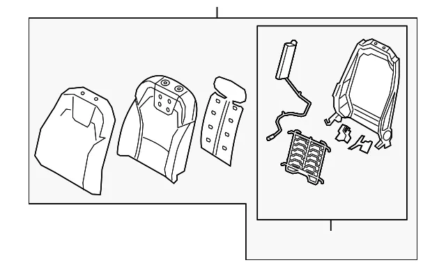 Seat Back Assembly - Kia (88400-S9030ONC)