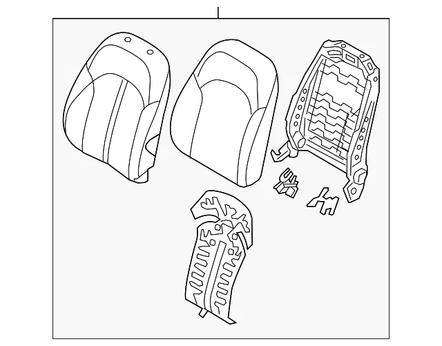 Seat Back Assembly - Kia (88402-D4060A2F)