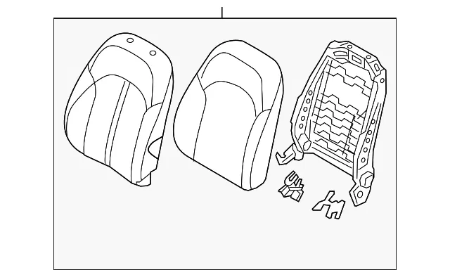Seat Back Assembly - Kia (88402-D5560A36)