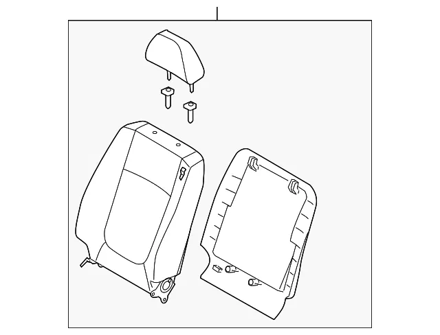 Seat Back Assembly - Kia (88406-2F020375)