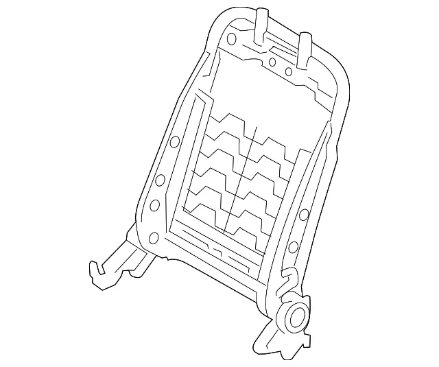 Seat Back Frame - Passenger Side (RH) - Kia (88410-B2020)