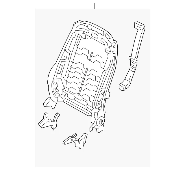 Seat Back Frame - Passenger Side (RH) - Kia (88410-C6240)